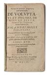 PSYCHIATRY  JOSSIO, NICANDRO. Tractatus novus . . . de voluptate et dolore, de risu et fletu, somno et vigilia, deque fame & siti. 1603